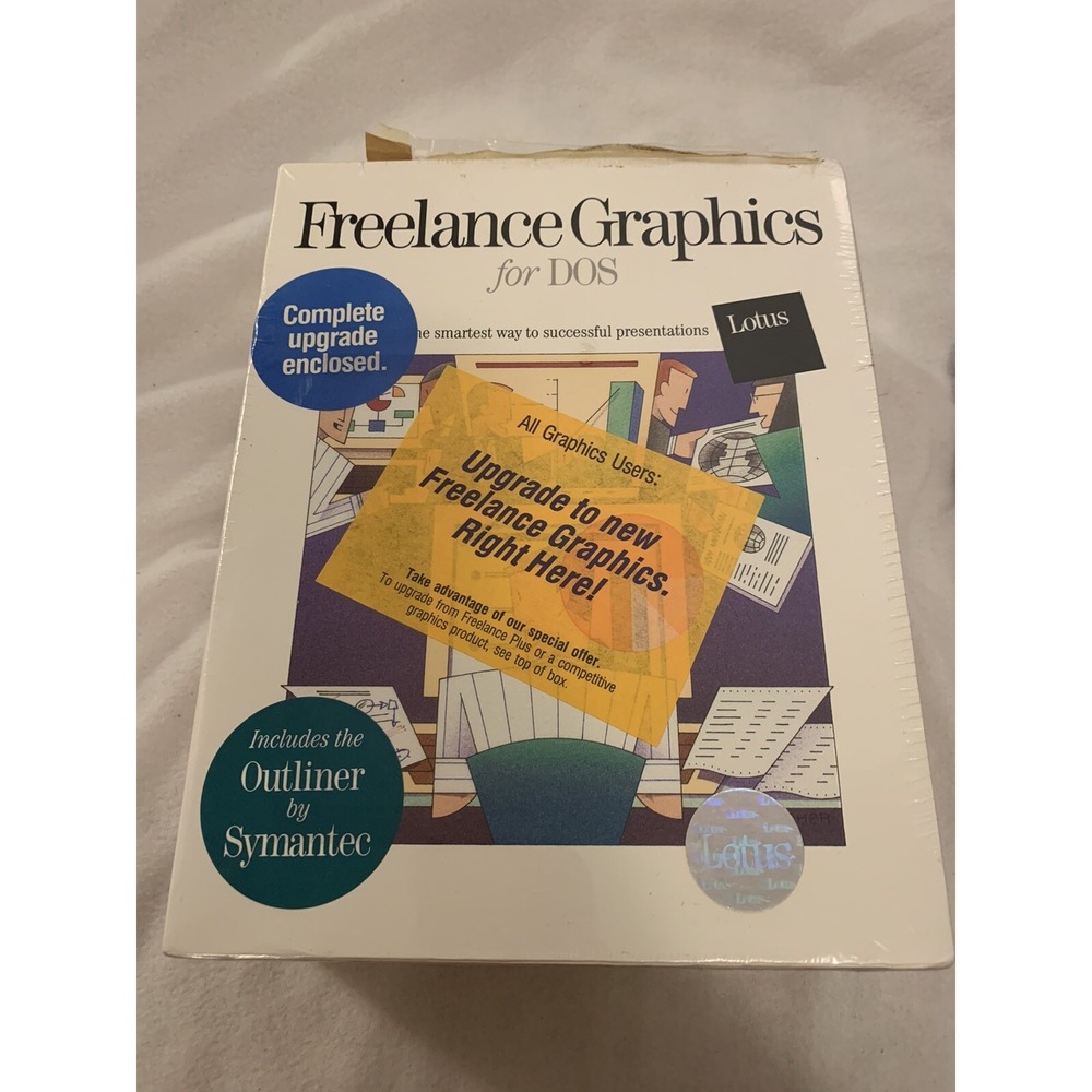 Lotus Freelance Graphics for DOS Release 4.0 Upgrade 3.5 Disk Vtg PC Software